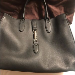 Gucci  Large Jackie Tote in Black